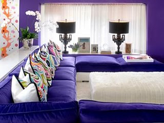 Purples can really jazz up a room